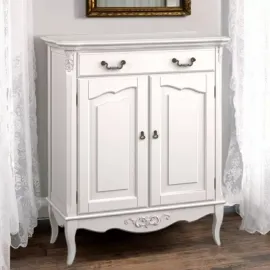 Комод Aletan Marlette (Алетан Марлетт), 1 ящик и 2 дверцы, Слоновая кость, В404