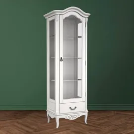 Витрина 1-дверная Aletan Marlette (Алетан Марлетт), Слоновая кость, правая, 1 ящик, В601