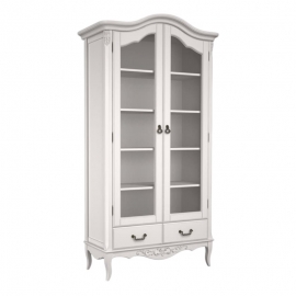 Библиотека Aletan Marlette (Алетан Марлетт), 2-дверная, Слоновая кость, полки дерево, B604