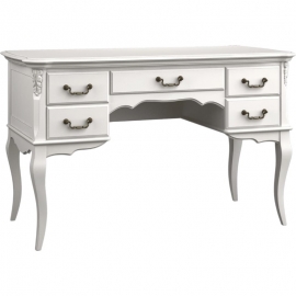 Стол письменный Aletan Marlette (Алетан Марлетт), большой, 5 ящиков, Слоновая кость, В706