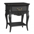 Тумба прикроватная Aletan Marlette (Алетан Марлетт), 1 ящик, Черный, В301BL - Фото 1