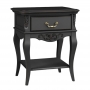 Тумба прикроватная Aletan Marlette (Алетан Марлетт), 1 ящик, Черный, В301BL