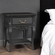 Тумба прикроватная Aletan Marlette (Алетан Марлетт), 1 ящик, Черный, В301BL - Фото 4