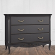 Комод Aletan Marlette (Алетан Марлетт), 3 ящика, Черный лак, В401BL - Фото 2
