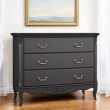 Комод Aletan Marlette (Алетан Марлетт), 3 ящика, Черный лак, В401BL - Фото 4