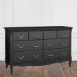 Комод Aletan Marlette (Алетан Марлетт), 8 ящиков, Черный лак, В408BL - Фото 2