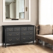 Комод Aletan Marlette (Алетан Марлетт), 8 ящиков, Черный лак, В408BL - Фото 6