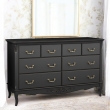 Комод Aletan Marlette (Алетан Марлетт), 8 ящиков, Черный лак, В408BL - Фото 3