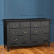 Комод Aletan Marlette (Алетан Марлетт), 8 ящиков, Черный лак, В408BL - Фото 4
