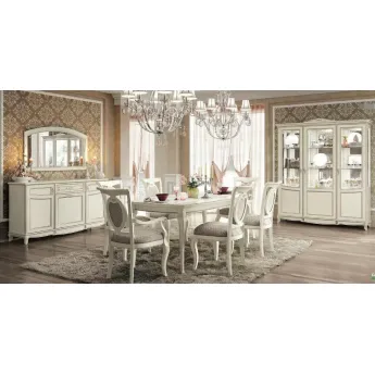 Стол обеденный 200/290 Camelgroup Fantasia Bianco Antico, прямоугольный раскладной