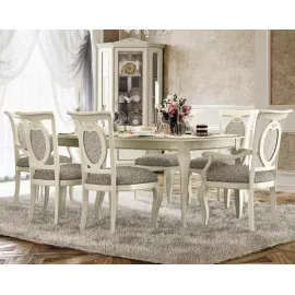 Стол обеденный 200/290 Camelgroup Fantasia Bianco Antico, прямоугольный раскладной