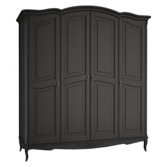 Шкаф Aletan Marlette (Алетан Марлетт), 4-дверный, Черный лак, В804BL