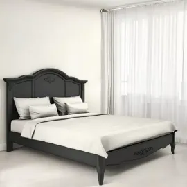 Кровать 160x200 Aletan Marlette (Алетан Марлетт), Черный лак, В206BL