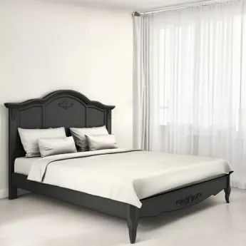 Кровать 160x200 Aletan Marlette (Алетан Марлетт), Черный лак, В206BL