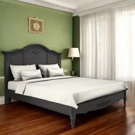 Кровать 180x200 Aletan Marlette (Алетан Марлетт), Черный лак, В208BL