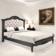 Кровать 120x200 Aletan Marlette (Алетан Марлетт), мягкое изголовье, Черный лак, В212BL - Фото 4