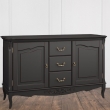 Прилавок Aletan Marlette (Алетан Марлетт), 3 ящика и 2 дверцы, Черный лак, В403BL - Фото 2