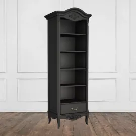 Стеллаж Aletan Marlette (Алетан Марлетт), Черный лак, 1 ящик, В605BL