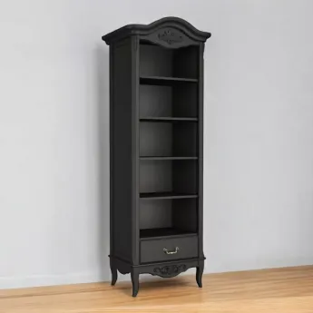 Стеллаж Aletan Marlette (Алетан Марлетт), Черный лак, 1 ящик, В605BL