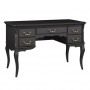 Стол письменный Aletan Marlette (Алетан Марлетт), большой, 5 ящиков, Черный лак, В706BL