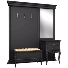 Прихожая Aletan Marlette (Алетан Марлетт), Черный лак, В109BL