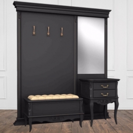 Прихожая Aletan Marlette (Алетан Марлетт), Черный лак, В109BL