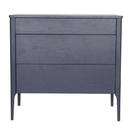 Комод Vissam Soho (Виссам Сохо), 3 ящика, узкий, Графит, 11021