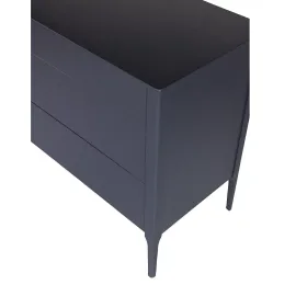 Комод Vissam Soho (Виссам Сохо), 3 ящика, узкий, Графит, 11021