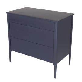 Комод Vissam Soho (Виссам Сохо), 3 ящика, узкий, Графит, 11021