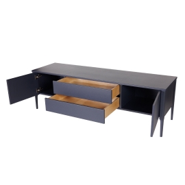 Тумба ТВ Vissam Soho (Виссам Сохо), 178 см, 2 ящика, 2 дверцы, Графит, 11023