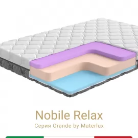 Матрас Materlux Nobile Relax (Нобиле Релакс), серии Grande – 140х200 см, адаптивная пена Elax+, пена Мемори