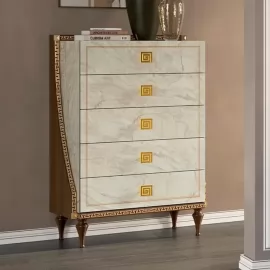 Комод  высокий Arredo Classic Adora Romantica (Адора Романтика), 5 ящиков, Италия