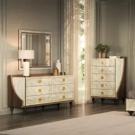 Комод  высокий Arredo Classic Adora Romantica (Адора Романтика), 5 ящиков, Италия