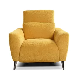 Кресло-реклайнер Q-Home Lafayette, ткань, желтый, QH-armchair-Lafayette