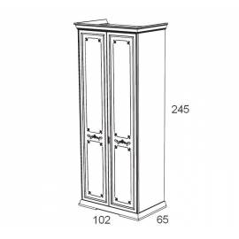 Шкаф 2-х дверный Maronese Afrodita
