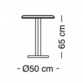Столик 50х51 Arredo Classic Adora Diamante, круглый