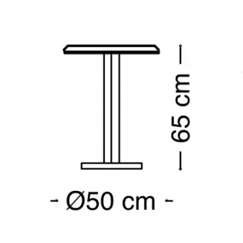 Столик 50х51 Arredo Classic Adora Diamante, круглый