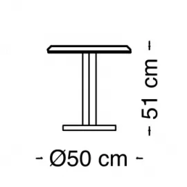 Столик 50х65 Arredo Classic Adora Diamante, круглый