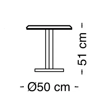 Столик 50х65 Arredo Classic Adora Diamante, круглый