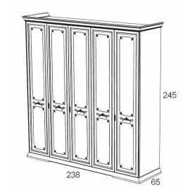 Шкаф 5-х дверный Maronese Afrodita