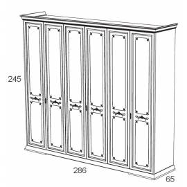 Шкаф 6-х дверный Maronese Afrodita