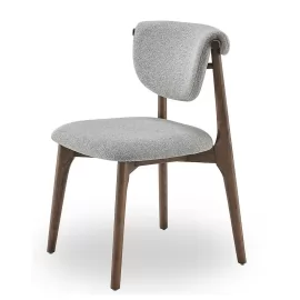 Стул Q-Home Tods 2 (Тодс 2), Орех / серая ткань, QHCHTODS2G