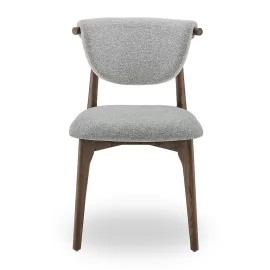 Стул Q-Home Tods 2 (Тодс 2), Орех / серая ткань, QHCHTODS2G