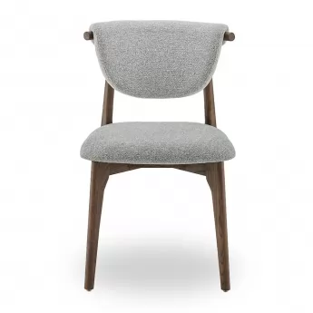 Стул Q-Home Tods 2 (Тодс 2), Орех / серая ткань, QHCHTODS2G