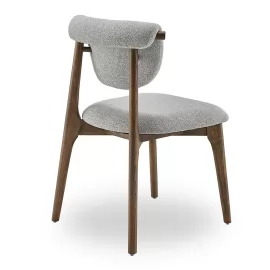 Стул Q-Home Tods 2 (Тодс 2), Орех / серая ткань, QHCHTODS2G