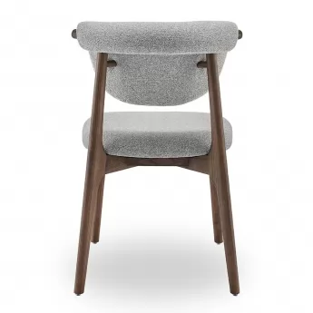 Стул Q-Home Tods 2 (Тодс 2), Орех / серая ткань, QHCHTODS2G