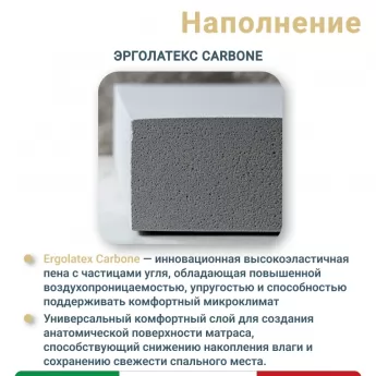 Матрас Materlux Angera Air (Ангера Эйр), серии Grande – 180х200 см, адаптивная пена Elax+, пена Мемори