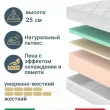 Матрас Materlux Alba Gelio (Альба Гелио), серии Grande – 90х200 см, пена Мемори Гель и Natural Foam - Фото 3