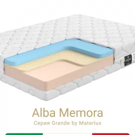 Матрас Materlux Alba Memora (Альба Мемора), серии Grande – 80х200 см, пена Memory Foam и Натуральный латекс