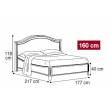 Кровать Nostalgia Camelgroup 160х200, размеры - Фото 2